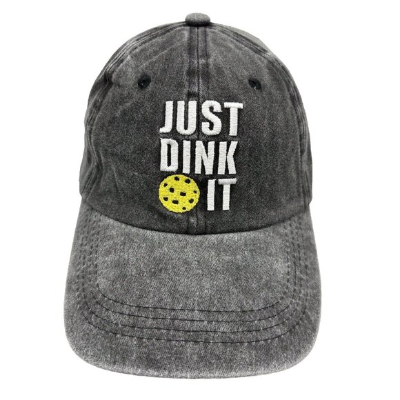 Just Dink It Hat Black Denim Aldeal Adjustable Golf Baseball Cap - Picture 1 of 7